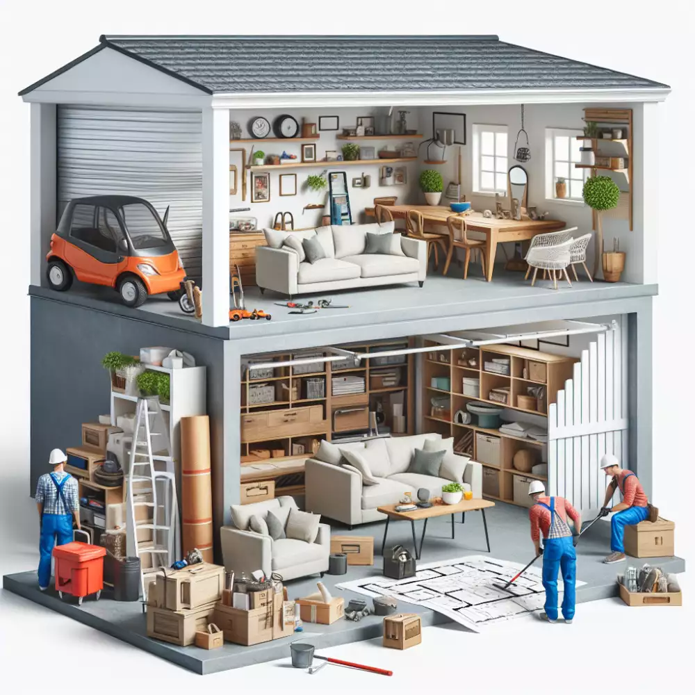 přestavba garáže na obytnou místnost